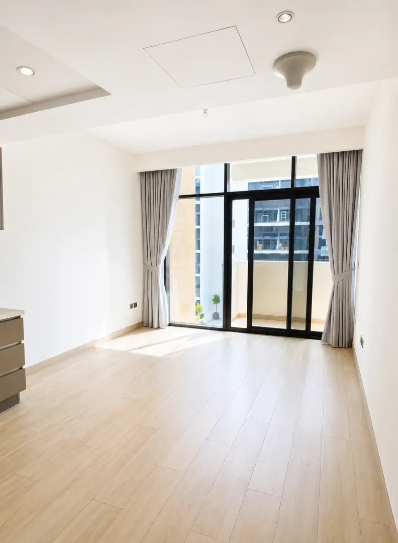 1BR Apartment | Azizi Riviera 18 | Balcony | Downtown City & Pool View