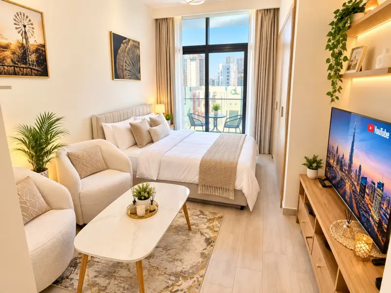 Studio Apartment for rent in Azizi Riviera, Meydan