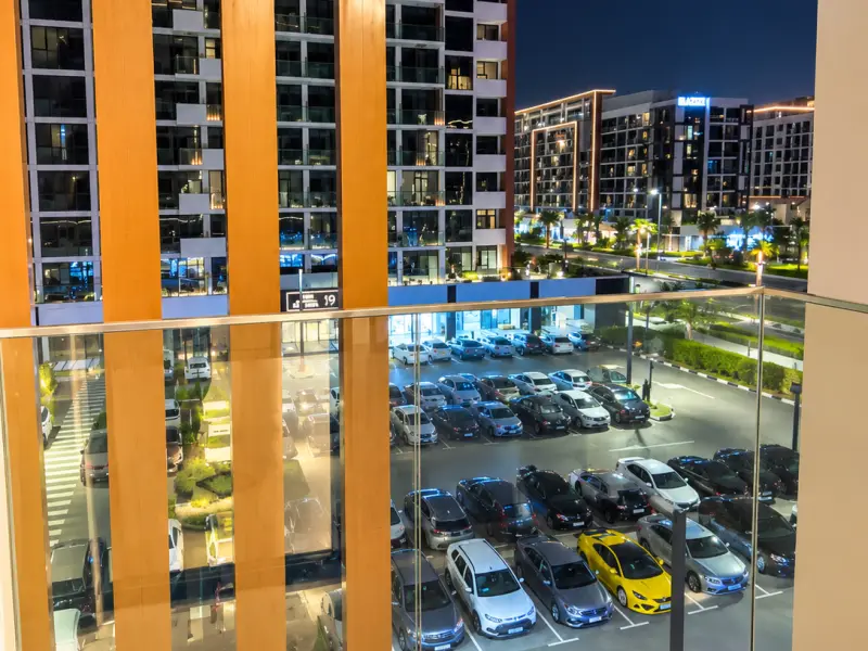 Meydan Studio | Azizi Riviera 8 | Balcony View — photo 5