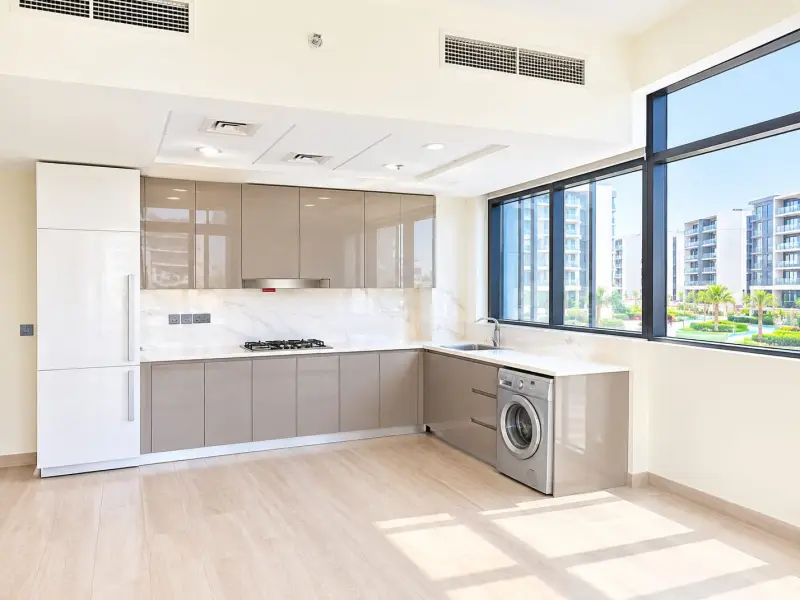 1 Bedroom Apartment | Azizi Riviera 45 | Balcony & City View — photo 3