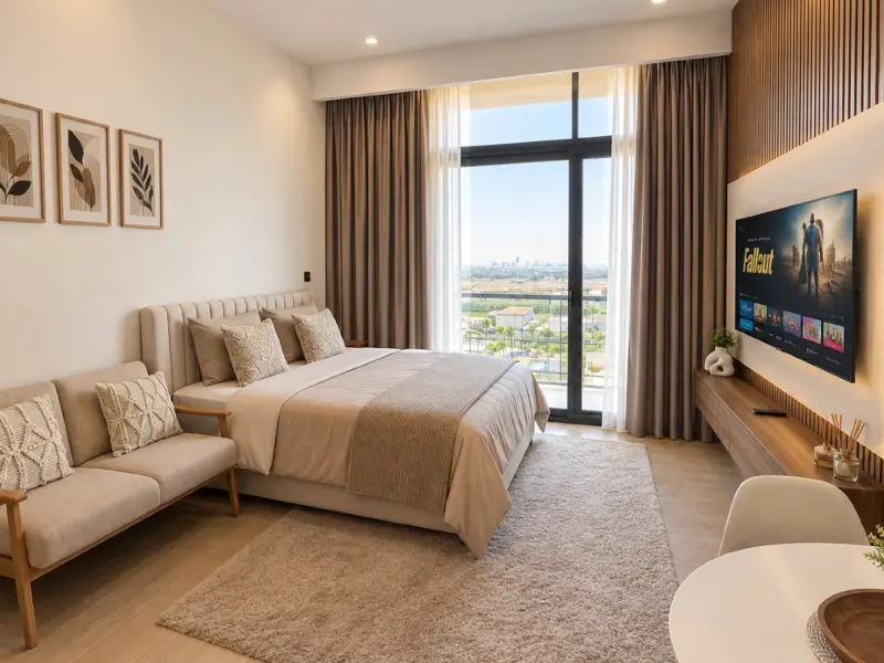 Furnished Studio for Rent in Azizi Riviera Meydan